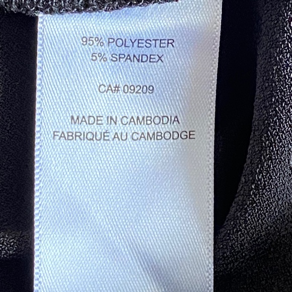 Cleo Black Sleeveless Top with Draped Neckline, Size S - Picture 5 of 7